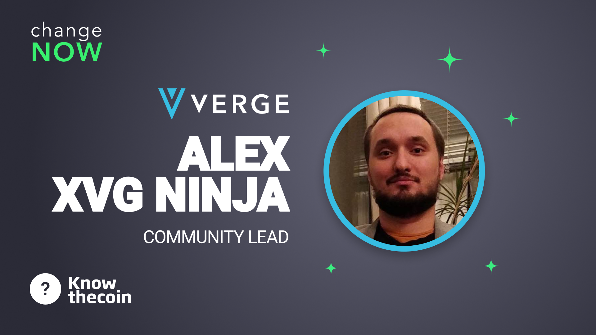 Know The Coin: Verge's Alex Ederer (aka XVG Ninja)