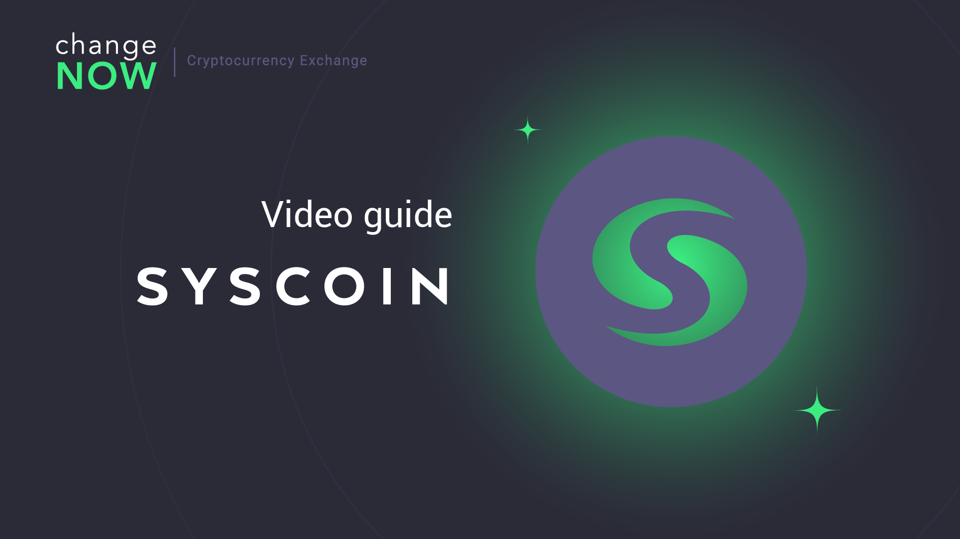 How To Buy Syscoin on ChangeNOW.io - Quick and Easy Swaps with More than 200 Cryptos [GUIDE]